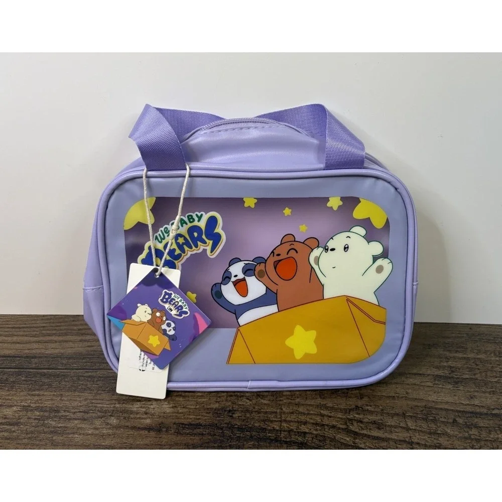 Cartoon Network We Baby Bears Purple Toiletry Bag Tote With Tags